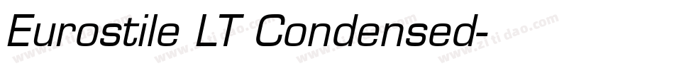 Eurostile LT Condensed字体转换